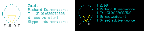 logo in terminal :-)